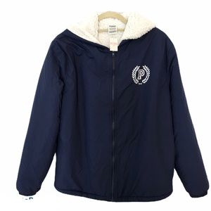 Victoria's Secret PINK Sherpa Lined Hoodie Jacket